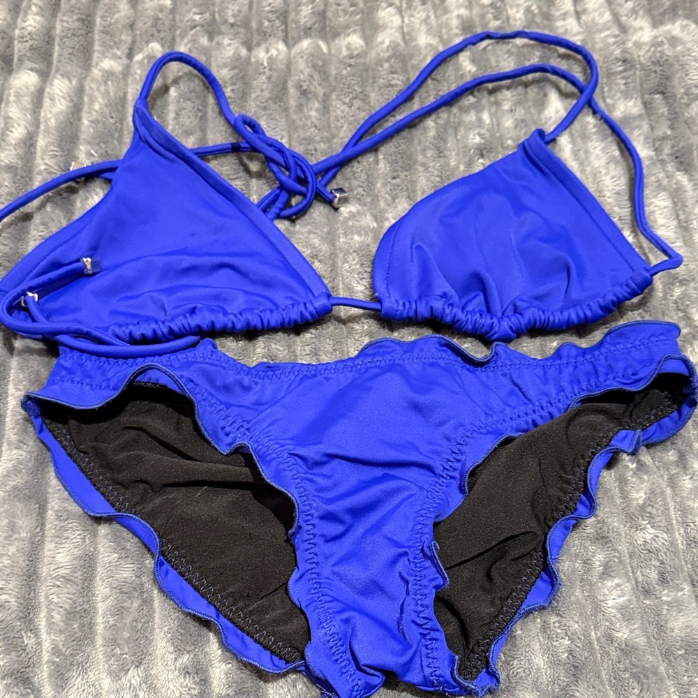 Hanes Royal Blue Bikini Set